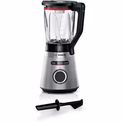 Bosch VitaPower MMB6382MN, Mélangeur de table, 1,5 L, Fonction d'impulsion, Pileur de glace, 1200 W, Noir, Acier inoxydable