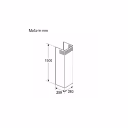 Bosch DWZ0BX6L1 Accessoire pour hotte Hotte de cheminée