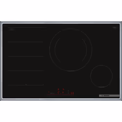 Bosch Serie 6 PXE845HC1E, Noir, Intégré, 80 cm, Plaque avec zone à induction, Verre-céramique, 4 zone(s)