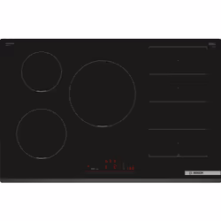 Bosch Serie 6 PXV831HC1E, Noir, Intégré, 80 cm, Plaque avec zone à induction, Verre-céramique, 5 zone(s)