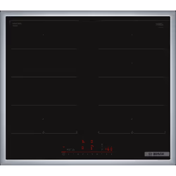 Bosch Serie 6 PXX645HC1E, Noir, Intégré, 60 cm, Plaque avec zone à induction, Verre-céramique, 4 zone(s)
