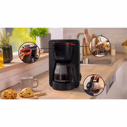 Bosch TKA2M113 Cafetière Filtre 1,25 L 15 Tasses Noir - Vue supplémentaire 9