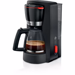 Bosch TKA4M233, Machine à café filtre, 1,37 L, Café moulu, 1200 W, Noir