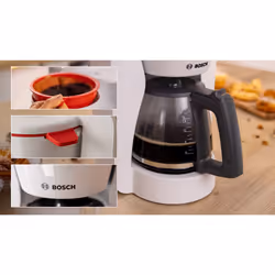 Bosch TKA2M111 Cafetière Filtre 1,25 L 15 Tasses Blanc - Vue supplémentaire 6