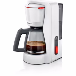 Bosch TKA3M131, Machine à café filtre, 1,25 L, Café moulu, Blanc
