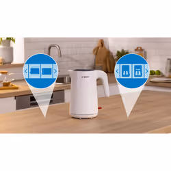 Bosch TWK2M161 bouilloire 1,7 L 2400 W Blanc