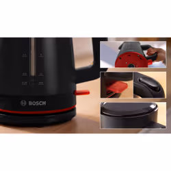 Bosch TWK3M123 bouilloire 1,7 L 2400 W Noir