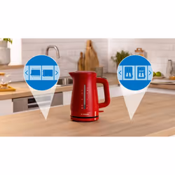 Bosch TWK3M124 bouilloire 1,7 L 2400 W Rouge - Vue supplémentaire 5