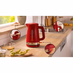 Bosch TWK4M224 bouilloire 1,7 L 2400 W Rouge - Vue supplémentaire 4