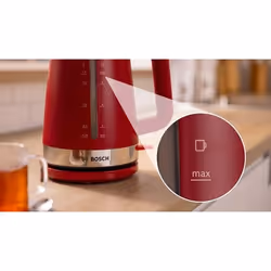 Bosch TWK4M224 bouilloire 1,7 L 2400 W Rouge - Vue supplémentaire 5