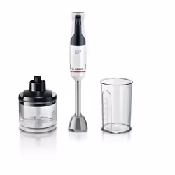 Bosch Serie 4 MSM4W420, Mixeur de cuisine, 0,6 L, 1,4 m, 800 W, Noir, Transparent, Blanc