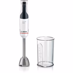 Bosch Serie 4 MSM4W210, Mélangeur par immersion, 0,6 L, 1,4 m, 600 W, Noir, Blanc