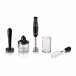 Bosch Serie 4 MSM4B623, Mélangeur par immersion, 0,6 L, Fonction d'impulsion, 1,4 m, 1000 W, Anthracite, Transparent