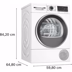 Bosch Serie 6 WQG245C0IT sèche-linge Pose libre 9kg A+++ Blanc - Vue supplémentaire 5