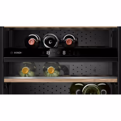 Bosch Serie 6 KWK16ABGB refroidisseur à vin Refroidisseur de vin compresseur Pose libre Noir 44 bouteille(s)