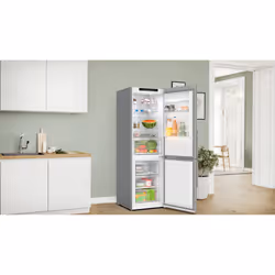 Bosch Serie 4 KGN36VIBT réfrigérateur-congélateur Pose libre 321 L B Acier inoxydable