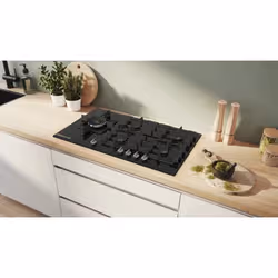 Bosch Serie 8 PRS9A6H40 plaque Noir Intégré 90 cm Gaz 5 zone(s) - Vue supplémentaire 4