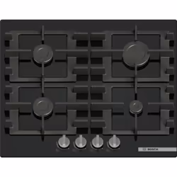 Bosch Serie 4 PNP6B6K40 plaque Noir Intégré 59 cm Gaz 4 zone(s) - Vue supplémentaire 2