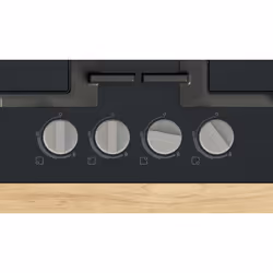 Bosch Serie 4 PNP6B6K40 plaque Noir Intégré 59 cm Gaz 4 zone(s) - Vue supplémentaire 3