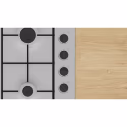 Bosch Serie 2 Série 2 Table gaz 60 cm Inox