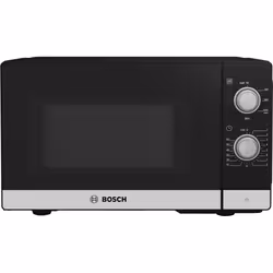Bosch Serie 2 FFL020MS2F, Comptoir, Micro-onde simple, 20 L, 800 W, Rotatif, Noir, Acier inoxydable