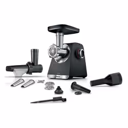 Bosch Serie 6 MFWS650B, 500 W, Noir, Argent, 3,5 kg/min, 1 m, Métal, Plastique, 2100 W