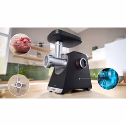 Bosch Serie 6 MFWS650B hachoir 500 W Noir, Argent