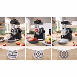 Bosch Serie 6 MFWS650B hachoir 500 W Noir, Argent - Vue supplémentaire 8