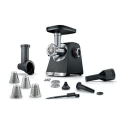 Hachoir Electrique  a viande BOSCH Série 6 MFWS640B - 500 W - 3,5 kg/mn - 3 grilles de hachoir - Noir