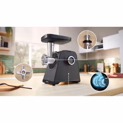 Bosch MFWS430B hachoir 1900 W Noir, Argent