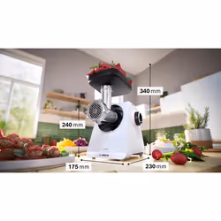 Bosch Serie 6 Série 6 Hachoir à viande MultiPower 2100 W Blanc, blanc - Vue supplémentaire 2