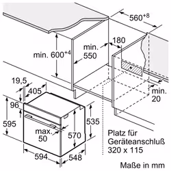 Bosch Serie 4 HBA4720B3 four 71 L Anthracite - Vue supplémentaire 6