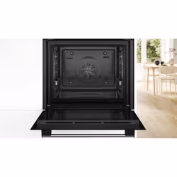 Bosch Serie 4 HQA514ES3 four 71 L 3400 W A+ Noir, Acier inoxydable