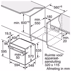 Bosch Serie 4 HRG4720B3 four 71 L 3600 W Noir - Vue supplémentaire 8