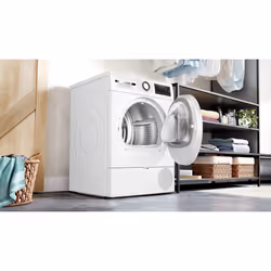 Bosch Serie 6 WQG1420DFR sèche-linge Pose libre Charge avant 9 kg A++ Blanc