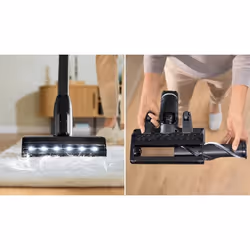 Bosch BCS1041PET aspirateur balai et balai électrique Batterie Sec HEPA Sans sac 0,4 L 23,5 W Noir, Rouge 4 Ah