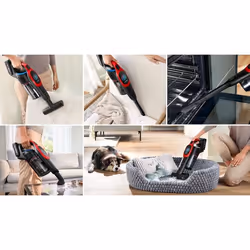 Bosch BCS1041PET aspirateur balai et balai électrique Batterie Sec HEPA Sans sac 0,4 L 23,5 W Noir, Rouge 4 Ah - Vue supplémentaire 6