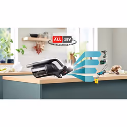 Bosch BCS1041WAC aspirateur balai et balai électrique Batterie Sec HEPA Sans sac 0,4 L 23,5 W Noir, Blanc 4 Ah