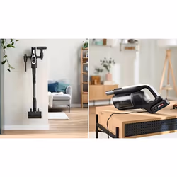 Bosch BCS1041WAC aspirateur balai et balai électrique Batterie Sec HEPA Sans sac 0,4 L 23,5 W Noir, Blanc 4 Ah