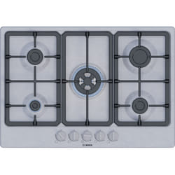 Bosch Serie 4 PGQ7B5K90 plaque Acier inoxydable Intégré 75 cm Gaz 5 zone(s)