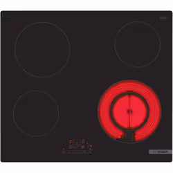 Bosch Serie 4 PKF611BB8H, Noir, Intégré, 60 cm, Plaque avec zone à induction, Verre-céramique, 4 zone(s)