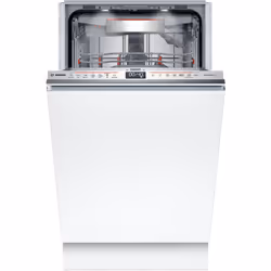 Bosch Serie 6 SPV6YMX08F, Entièrement intégré, Taille maximum (60 cm), Acier inoxydable, Blanc, Tactile, 1,75 m, 1,65 m