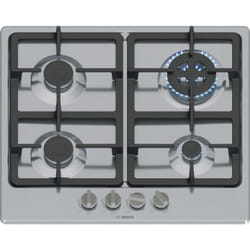 Bosch Serie 4 PGH6B5K90 plaque Acier inoxydable Intégré 58 cm Gaz 4 zone(s)