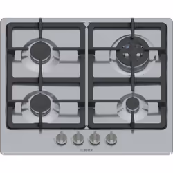 Bosch Serie 4 PGH6B5K90 plaque Acier inoxydable Intégré 58 cm Gaz 4 zone(s)