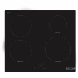 Bosch Serie 4 PUE611BB5H, Noir, Intégré, 60 cm, Plaque avec zone à induction, Verre-céramique, 4 zone(s)