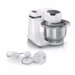 Le robot pâtissier BOSCH MUMS2EW00E Serie 2 offre une puissance de 700 W et 4 vitesses pour un mélange parfait. Avec son bol  ...