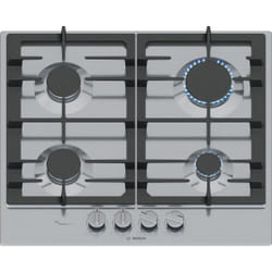 Bosch Serie 6 PCP6A5I90 plaque Acier inoxydable Intégré 58 cm Gaz 4 zone(s)