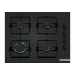 Bosch - Table de cuisson a gaz Série 2 - 4 foyers - 52 x 59 x 5,4 cm - POP6B6K30 - Noir