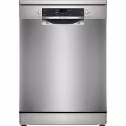 Bosch Serie 2 SMS25GI09F, Pose libre, Taille maximum (60 cm), Acier inoxydable, Noir, Boutons, 1,75 m