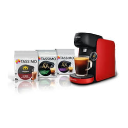 Machine a café + 3 packs T-discs - BOSCH - TASSIMO FINESSE TAS163E - 1400 W - 0,7 L - Multi-boissons - IntensityBoost - Noir
